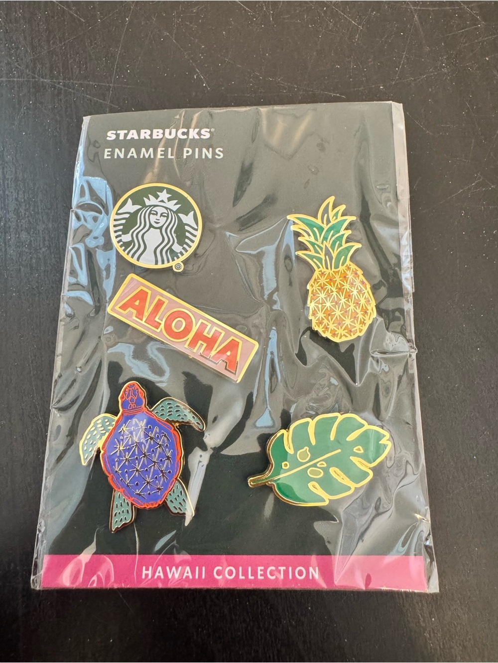 Starbucks Hawaii Collection Enamel Pin Set - RARE